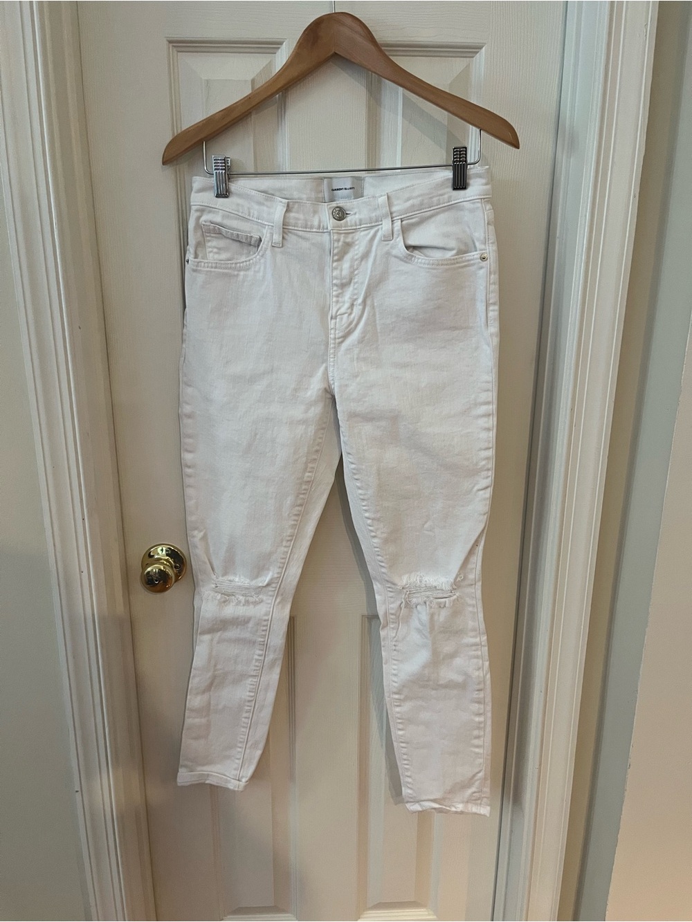 Current/Elliott White Skinny Jeans